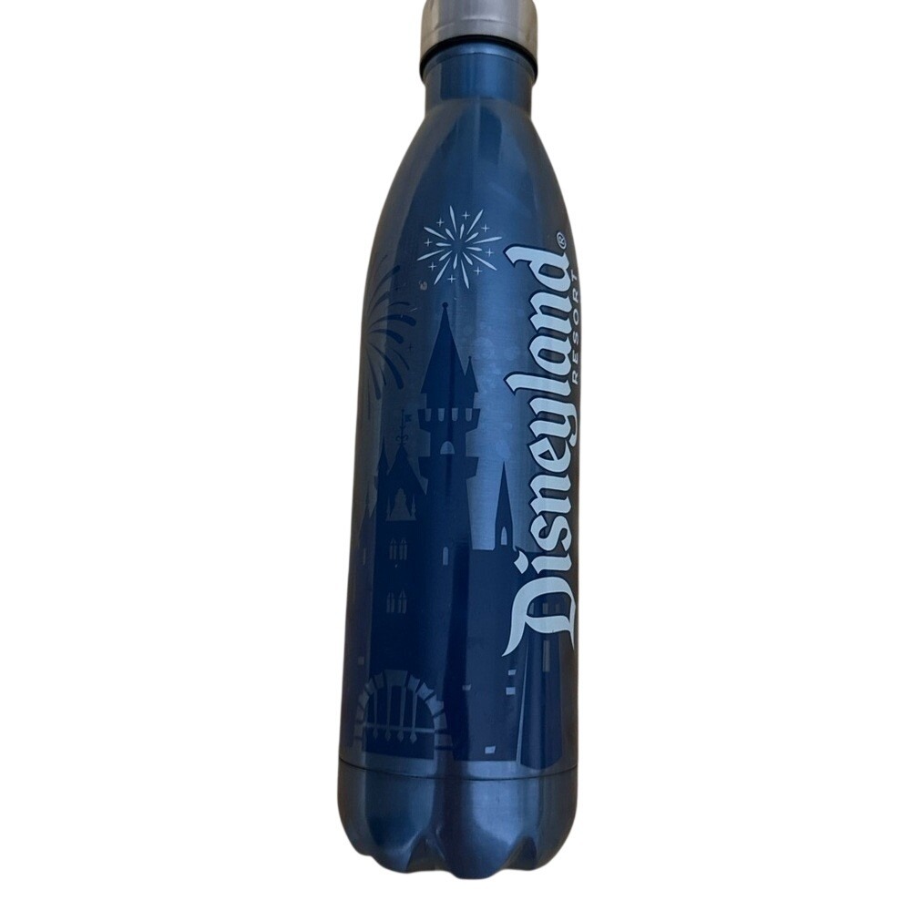 Disneyland Resort Stainless Steel Water Bottle Blue Castle Insulated Disney Park